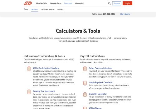 
                            12. Salary and Payroll Calculators | Tax Calculators | 401k ...