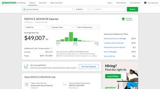 
                            5. Salary: SERVICE ADVISOR | Glassdoor