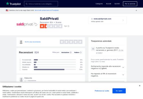 
                            12. SaldiPrivati | Leggi le recensioni dei servizi di www.saldiprivati.com