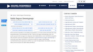 
                            4. SALDO SEGURO DESEMPREGO → Consulta Saldo, Valor - VEJA ...
