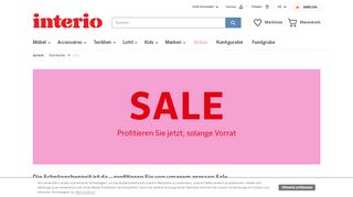 
                            7. Sale auf interio.ch: Profitieren Sie von unzähligen Schnäppchen