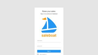 
                            4. Saleboat CRM: Sign in