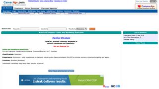 
                            11. Sales and Marketing Executive job - Kantilal Chhotalal - Sales and ...
