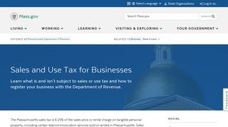 
                            9. Sales and Use Tax for Businesses | Mass.gov