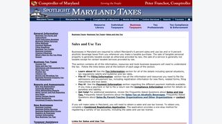 
                            5. Sales and Use Tax - Maryland Taxes - Comptroller of Maryland