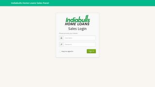 
                            6. Sales Login | Sales Admin Panel Login - Indiabulls Home Loans