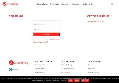 
                            9. Sales-Login - swissbilling