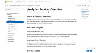 
                            13. Sales Navigator Analytics Services - Overview - LinkedIn | Microsoft ...