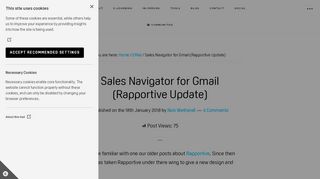 
                            7. Sales Navigator for Gmail (Rapportive Update) - Hypestar