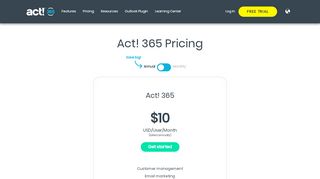 
                            4. Sales Pipeline Software Pricing | Act! 365