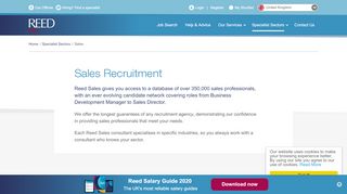 
                            6. Sales recruitment and jobs - REED - Reed Global