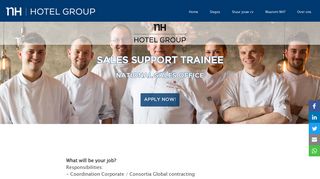 
                            8. Sales Support Trainee | Werken bij NH Hotel Group