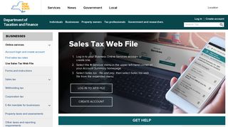 
                            7. Sales Tax Web File - Department of Taxation and Finance - NY.gov