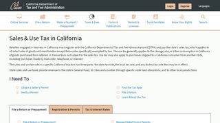 
                            4. Sales & Use Tax in California - CDTFA - CA.gov