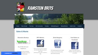 
                            10. Sales & Wants - Ramstein Brit Community