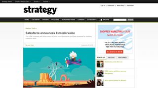 
                            10. Salesforce announces Einstein Voice » strategy
