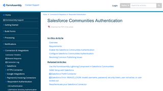 
                            12. Salesforce Communities Authentication | FormAssembly Resource ...