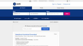 
                            7. Salesforce crm Jobs in All New Zealand - SEEK