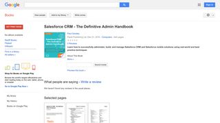 
                            8. Salesforce CRM - The Definitive Admin Handbook