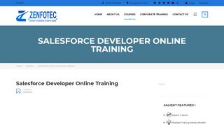 
                            11. Salesforce Developer Online Training | Zenfotec