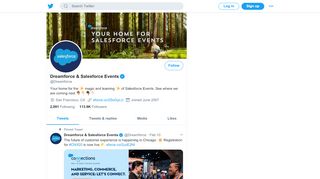 
                            13. Salesforce Events & Dreamforce (@Dreamforce) | Twitter