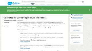 
                            1. Salesforce for Outlook login issues and options - Salesforce ...
