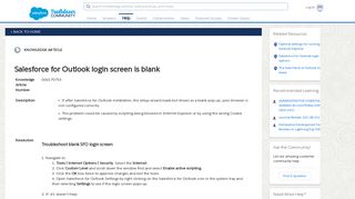 
                            7. Salesforce for Outlook login screen is blank - Salesforce Help