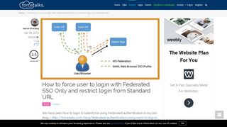 
                            10. Salesforce | How to force user to login with Federated SSO Only and ...