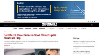 
                            2. Salesforce leva conhecimentos técnicos para alunos da Fiap ...