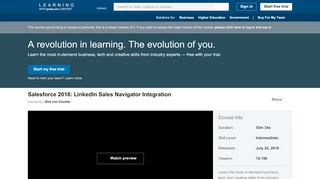 
                            8. Salesforce: LinkedIn Sales Navigator Integration