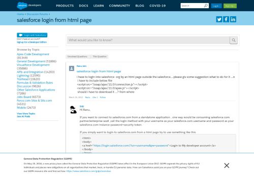 
                            1. salesforce login from html page - Salesforce Developer Community