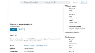 
                            9. Salesforce Marketing Cloud | LinkedIn