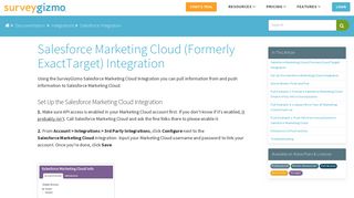
                            12. Salesforce Marketing Cloud | SurveyGizmo Help