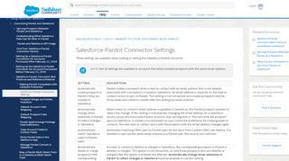 
                            13. Salesforce-Pardot Connector Settings - Salesforce Help