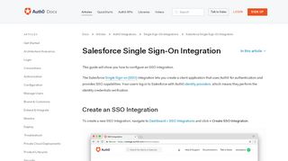 
                            13. Salesforce Single Sign On Integration - Auth0