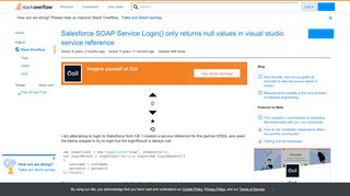 
                            13. Salesforce SOAP Service Login() only returns null values in visual ...