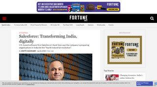 
                            10. Salesforce: Transforming India, digitally - Fortune India