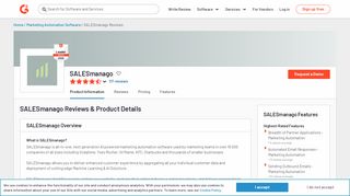 
                            10. SALESmanago Reviews 2019 | G2 Crowd