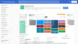 
                            8. Saleswah CRM - G Suite Marketplace