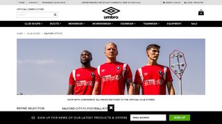 
                            10. Salford City Football Kit | Salford City Kit | Umbro