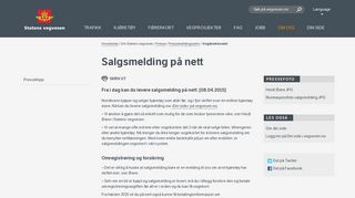 
                            6. Salgsmelding på nett | Statens vegvesen