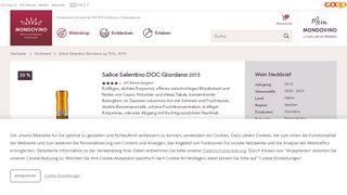
                            5. Salice Salentino DOC Giordano kaufen | Coop mondovino.ch