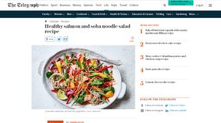 
                            7. Salmon and soba noodle salad - The Telegraph