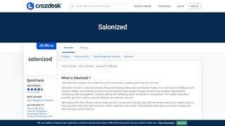 
                            9. Salonized Reviews, Pricing and Alternatives | Crozdesk