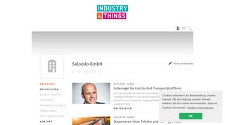 
                            10. Saloodo GmbH in Bonn | Übersicht - Industry of Things