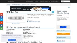 
                            3. Salt Fiber Box Default Password & Login, Manuals, Firmwares and ...