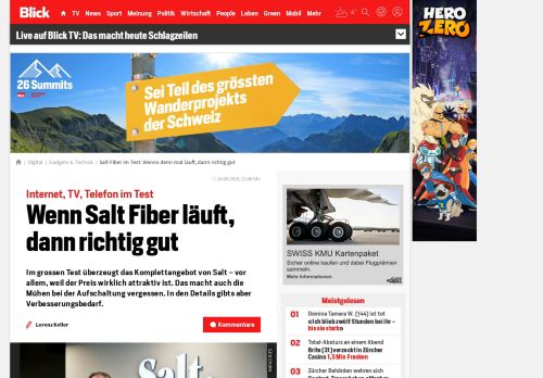 
                            9. Salt Fiber im Test: Wenns denn mal läuft, dann richtig gut - Blick