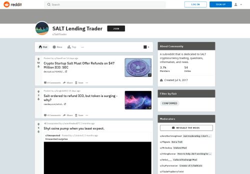 
                            6. SALT Lending Trader - Reddit