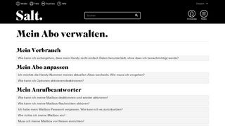 
                            3. Salt Mobile - Mein Abo verwalten