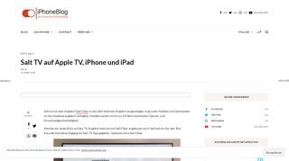 
                            13. Salt TV auf Apple TV, iPhone und iPad – iPhoneBlog